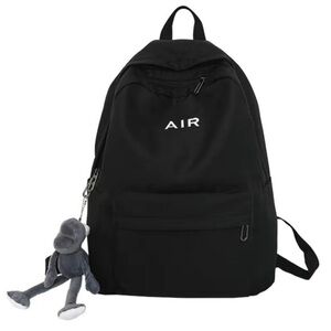 Black Book bag. Chic. Large capacity. Inspired by Bauhaus architecture .Backpack